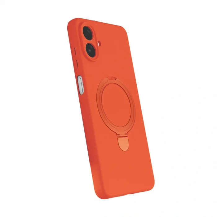 Samsung Galaxy A07 4g Regal Magsafe Standlı Kapak - Turuncu