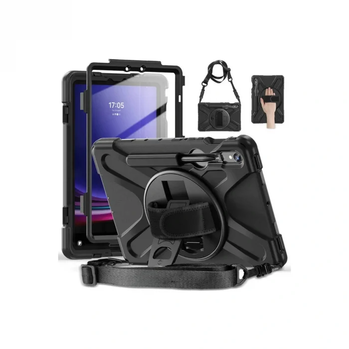 Samsung Galaxy X510 Tab S9 Fe 11 Kılıf Amazing Tablet Kapak - Siyah