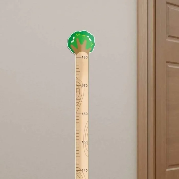 Sevimli Sarı Zürafa Yeşil Dinazor Deniz Kızı Roket Ağaç Boy Ölçüsü Sticker