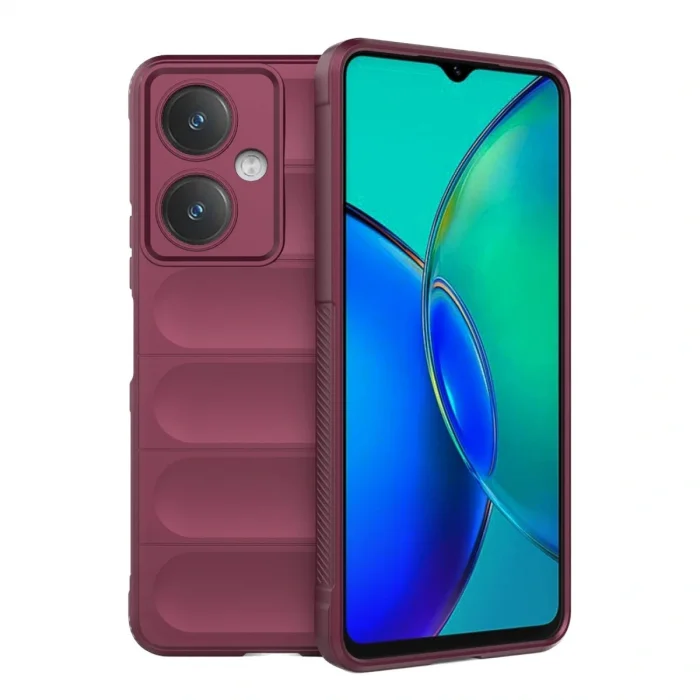 Vivo Y27 Kılıf Optimum Silikon - Bordo