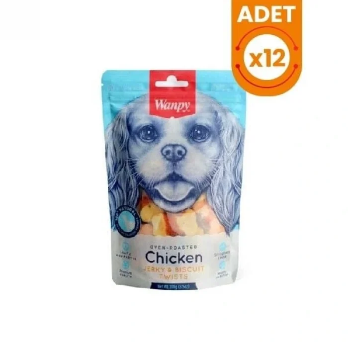 Wanpy Bisküvi Üzeri Tavuk Sargılı Köpek Ödül Maması 1 Adet 100 Gr