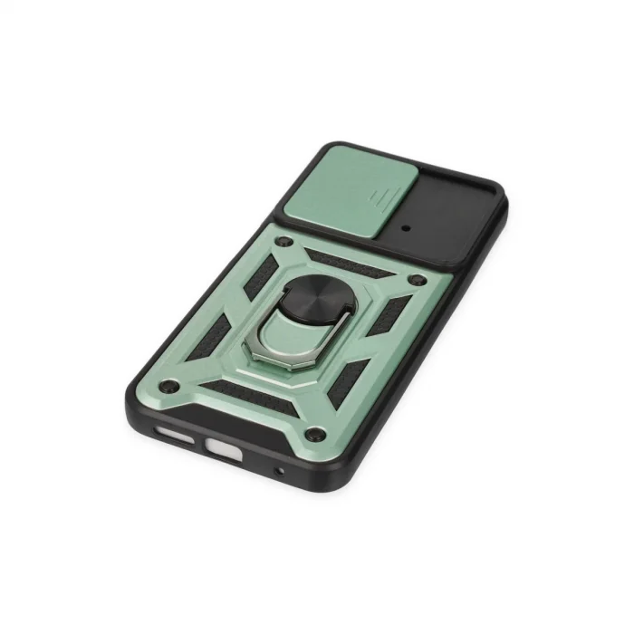 Xiaomi Poco M4 Pro 4g Kılıf Pars Lens Yüzüklü Silikon - Yeşil