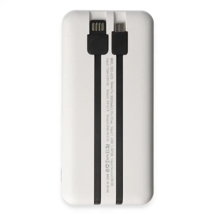 Yosonda A70 4in1 30.000 Mah Powerbank - Beyaz