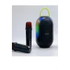 Bluetooth Çift Mikrofonlu Kablosuz Karaoke Rgb Işıklı Yüksek Sesli Müzik 4 Ses Degıstırme