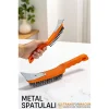Metal Spatulalı Tel Fırça  - Kazıma Fırçası