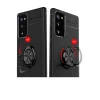 Samsung Galaxy Note 20 Kılıf Range Yüzüklü Silikon - Siyah-kırmızı