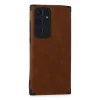 Samsung Galaxy S22 Ultra Kılıf Loop Deri Silikon - Kahverengi