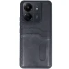 Xiaomi Redmi 13c Kılıf Sara Kartvizitli Deri Kılıf - Siyah
