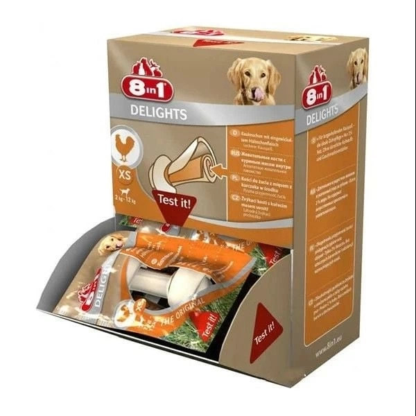 8 In 1 Delights Tavuklu Köpek Ödül Kemiği Xsmall 1 Adet 8 In 1 Delights Tavuklu Köpek Ödül Kemiği Xsmall 1 Adet