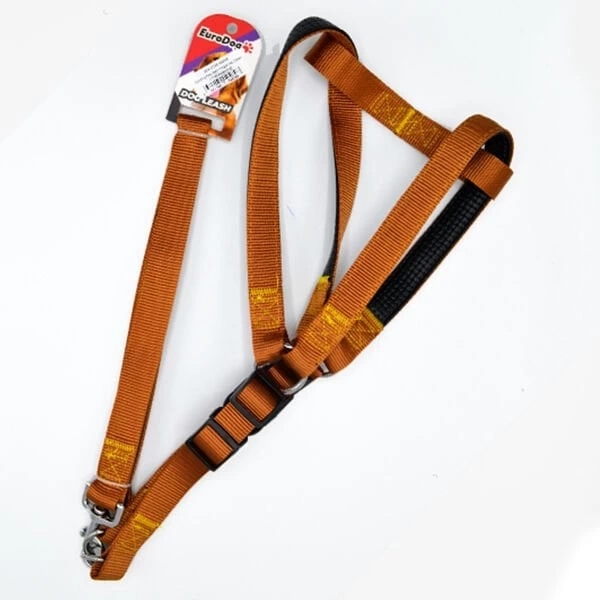 Euro Dog Köpek Uzatma Tasması Ve Göğüs Tasması Takımı Kahverengi 25 Mm 120 Cm
