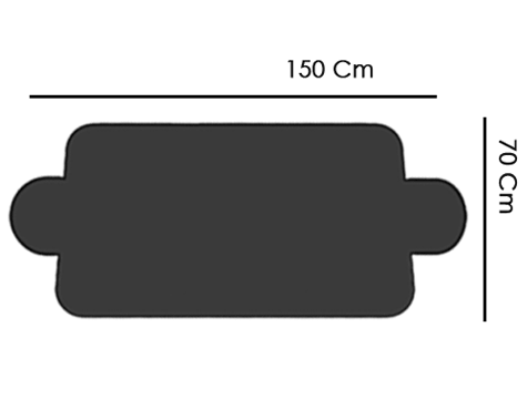 USLUCAN ALIŞVERİŞ Araç Ön Cam Güneşliği (150x70 cm) - Siyah