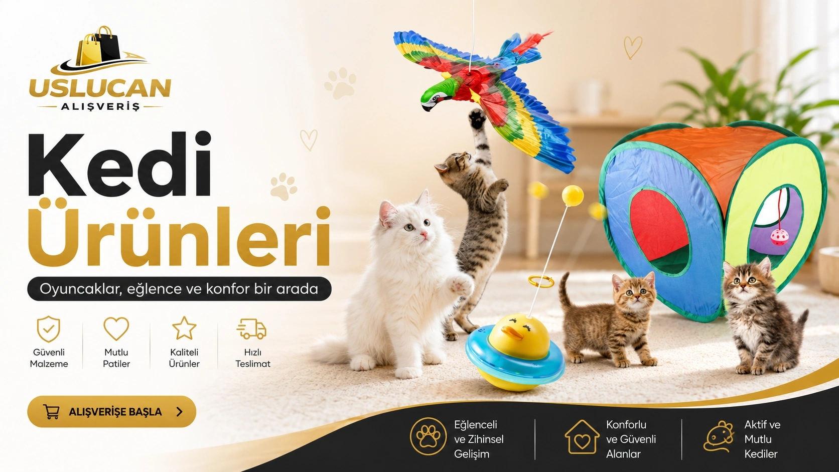 Pet Shop Kedi Ürünleri Kategori Banner