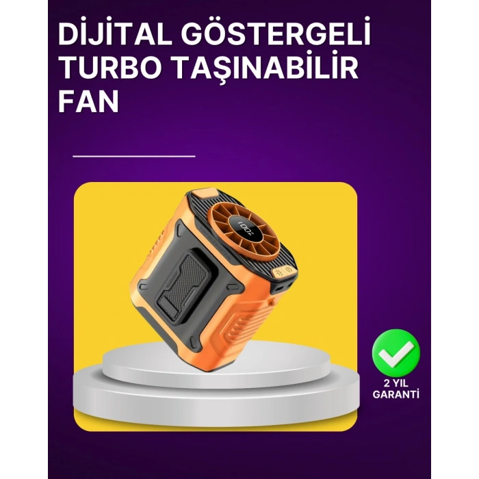100 Kademeli Hız Ayarlı Taşınabilir Bel ve Boyun Fanı