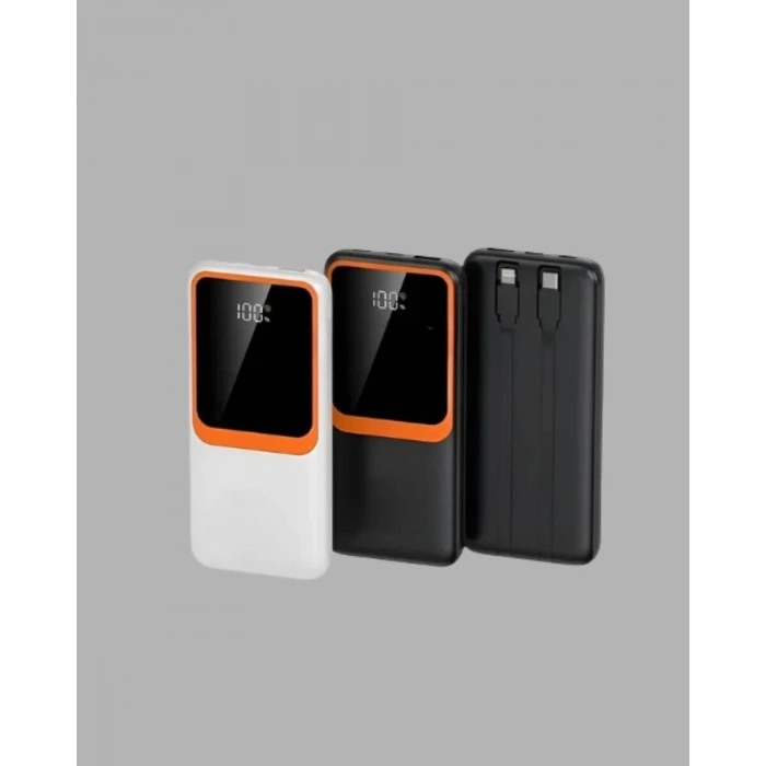 10000 mAh Taşınabilir Powerbank – Çift Çıkışlı Type-C ve Lightning Uyumlu