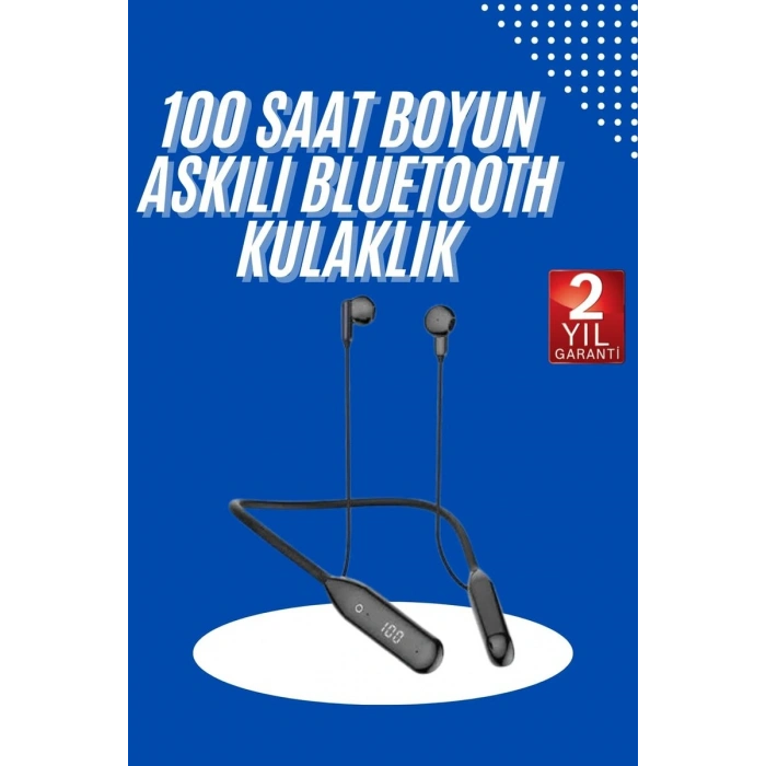 100Saat Uyumlu Bluetooth Kulaklık Kablolu ANC Özellikli Kulaklık