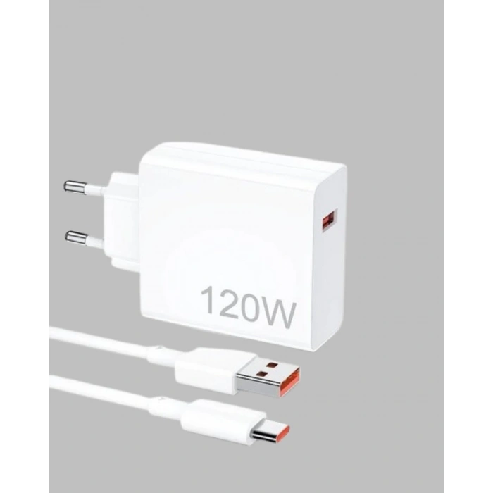120 Watt Güçlü Hızlı Şarj Adaptörü Huawei P30 P40 Mate 20 Pro Uyumlu