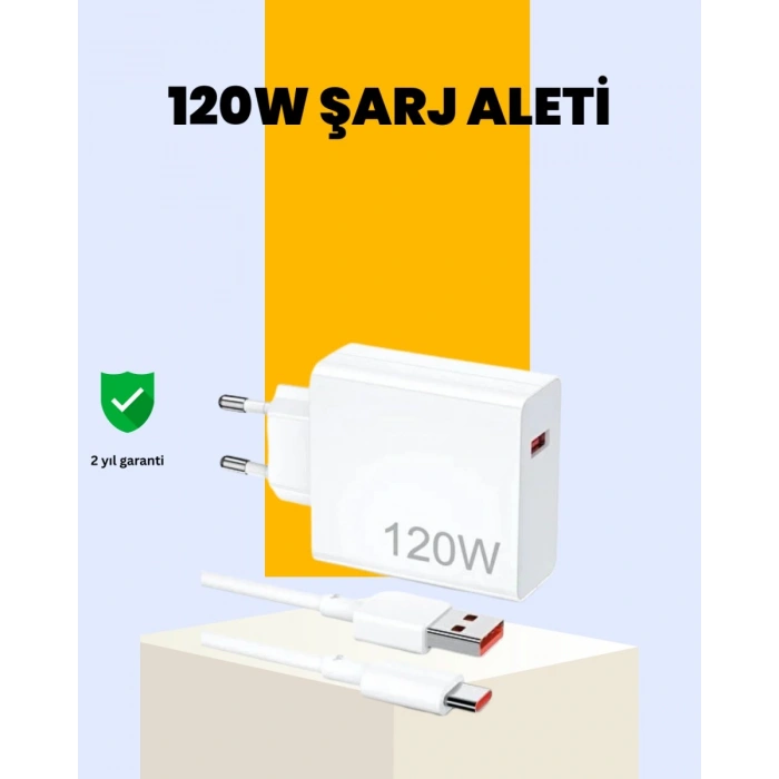 120 Watt Type C Hızlı Şarj Cihazı  Reno 4 5 6 Uyumlu