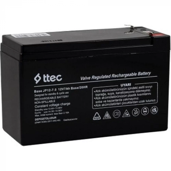 12V 7 AH Base Kuru Bakımsız Akü