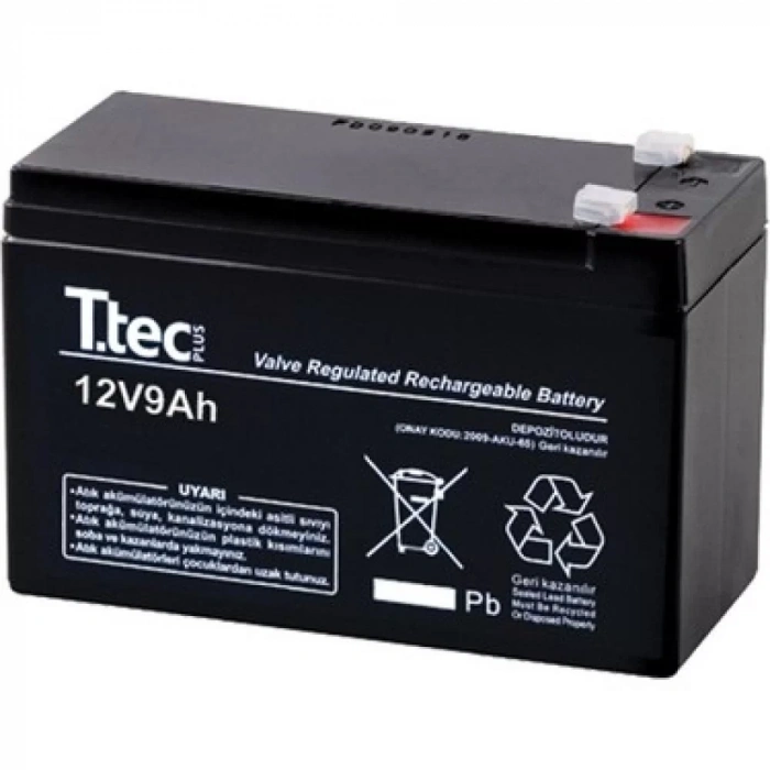 12V 9 AH Kuru Bakımsız Akü