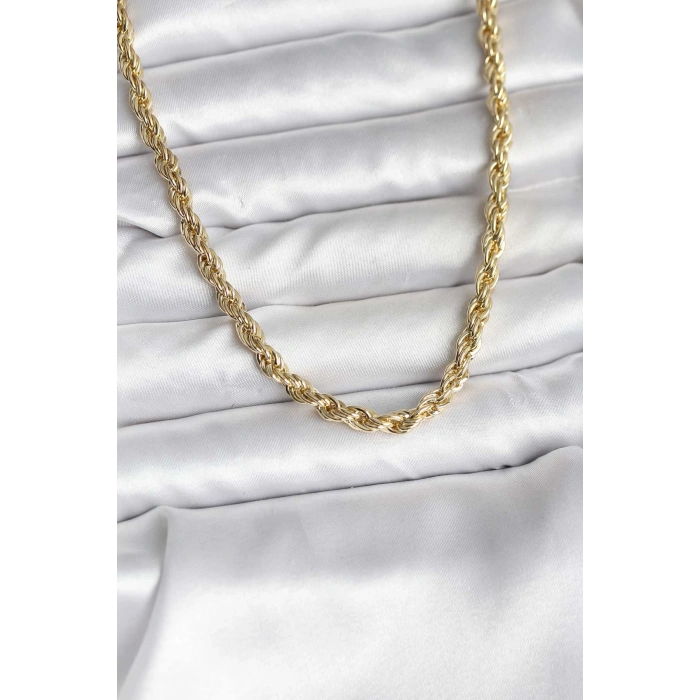 14K Gold Renk Kaplama Burgu Model CM Kadın Kolye 5886