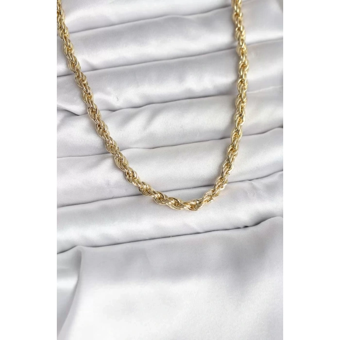 14K Gold Renk Kaplama Burgu Model CM Kadın Kolye - TJ-BKO10729