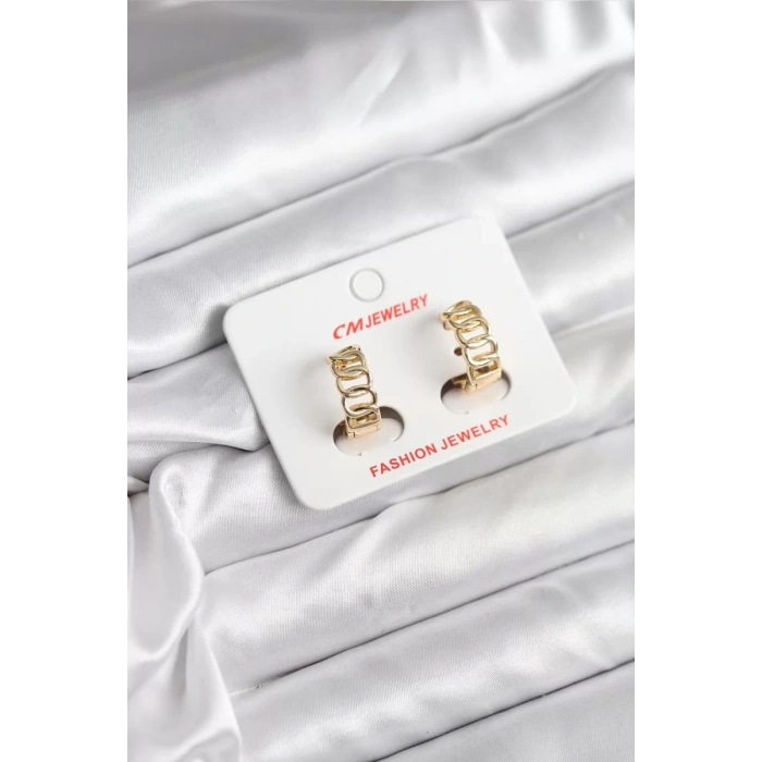 14K Gold Renk Kaplama Samanyolu Model CM Kadın Küpe - TJ-BKP11406