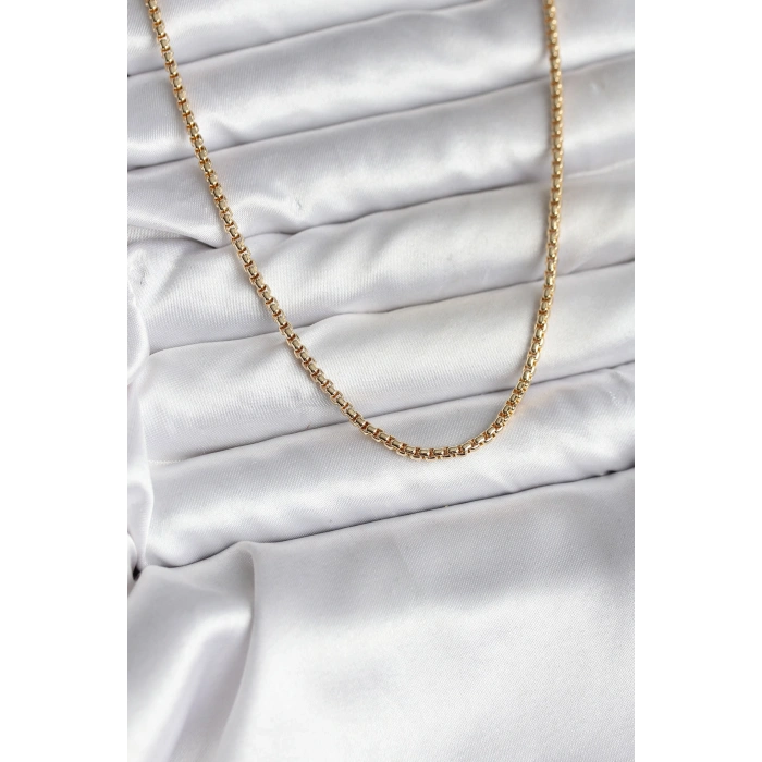 14K Gold Renk Kaplama Zincir Model CM Kadın Kolye 5886