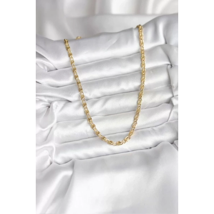 14K Gold Renk Kaplama Zincir Model CM Kadın Kolye - TJ-BKO10732