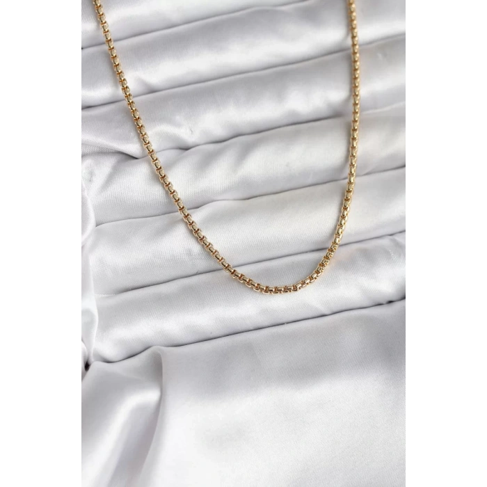14K Gold Renk Kaplama Zincir Model CM Kadın Kolye - TJ-BKO10737