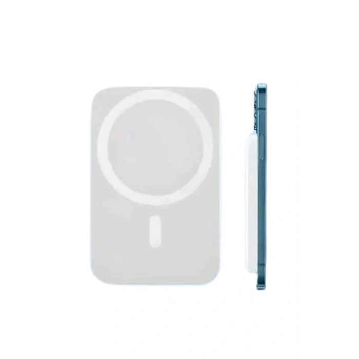 15W MagSafe Uyumlu Manyetik Kablosuz Powerbank 5000 mAh