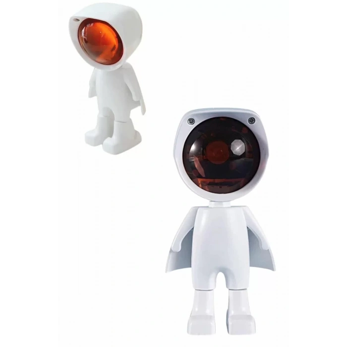 180 Derece Dönebilen Astronot Masa ve Gece Lambası Projektör Yeni Nesil