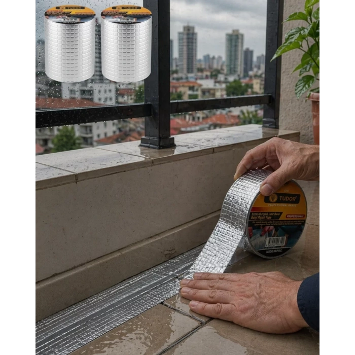 2 Li Set Çok Amaçlı Tamir Bandı Çatı PVC Boru İzolasyon Bandı