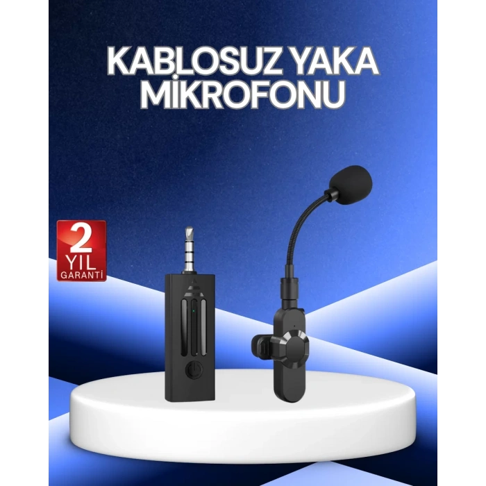2.4 GHz Düşük Gecikmeli Kablosuz Ses Kayıt Mikrofonu