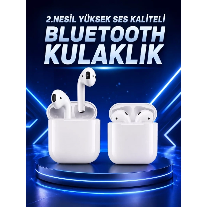 2.Nesil Yeni Model TWS Bluetooth Kulaklık Dokunmatik Kontrol Yüksek Ses Kaliteli