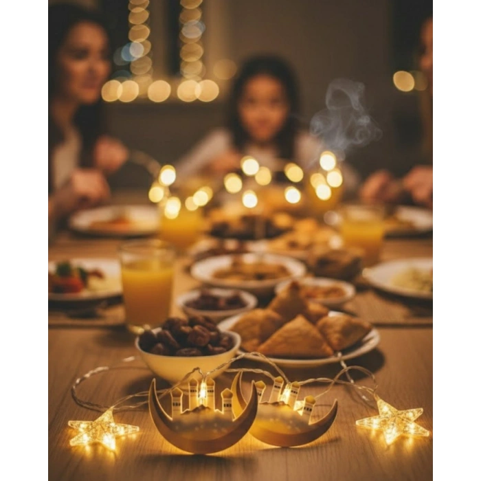 3 Metre Ramazan LED Saçak Işık Ev İçi Dekoratif Aydınlatma