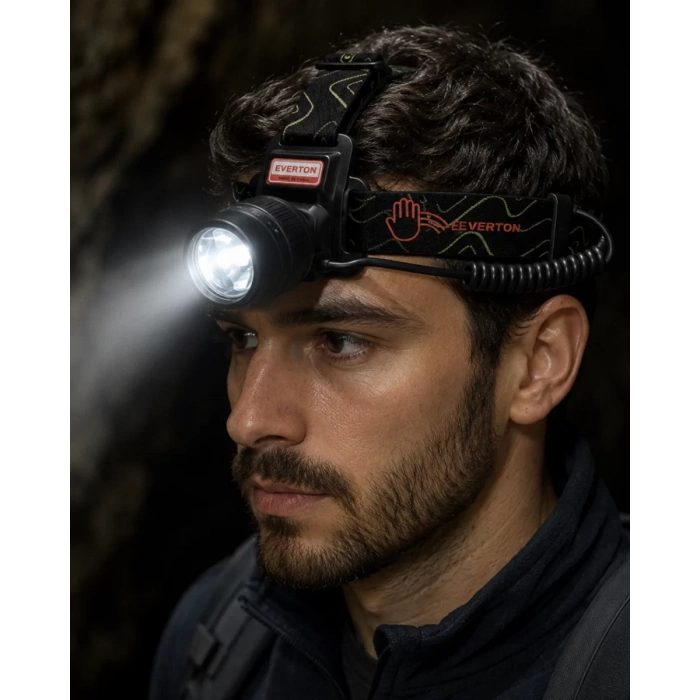 30W LED Kafa Feneri Sensörlü Type C Şarjlı