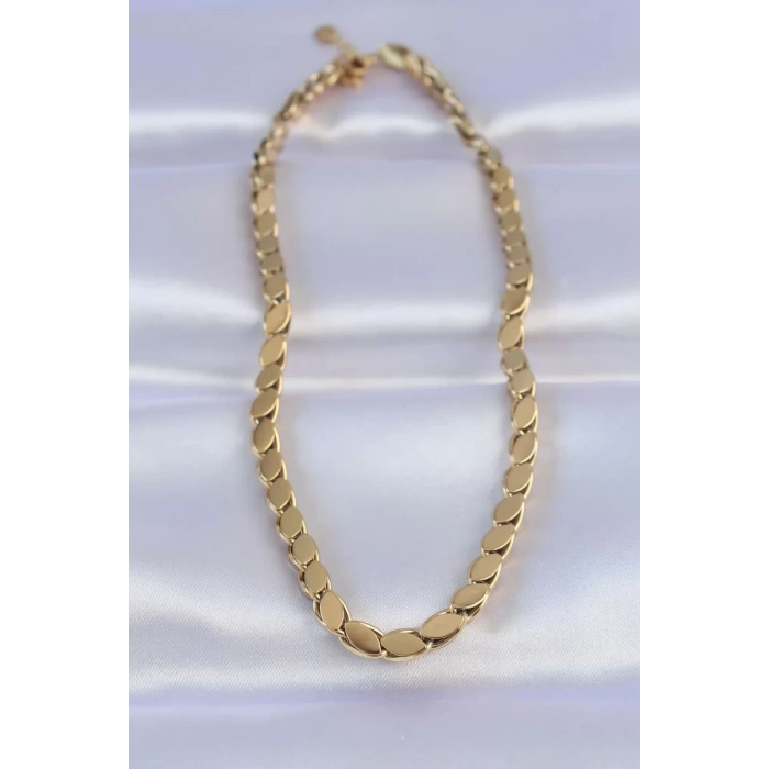 316L Çelik Gold Renk Arpa Model Kolye - TJ-BKO8748