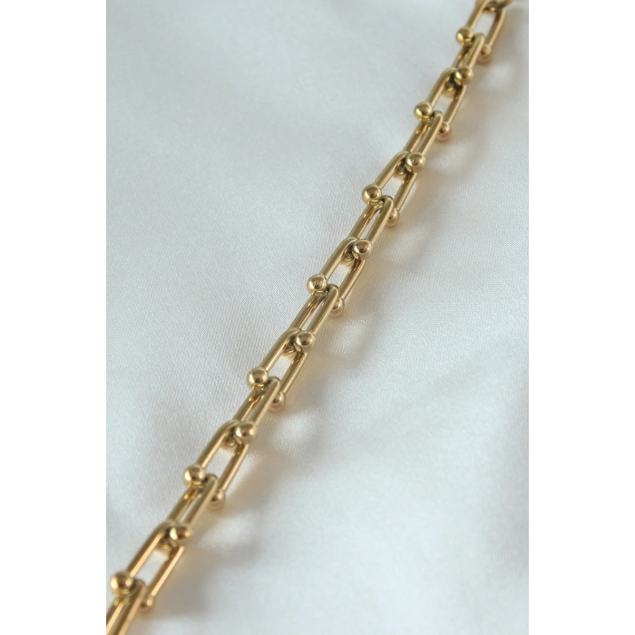 316L Çelik Gold Renk Tifany Model Kadın Bileklik 5886