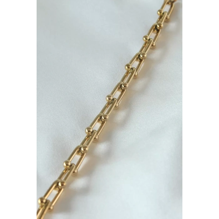 316L Çelik Gold Renk Tifany Model Kadın Bileklik - TJ-BB5101