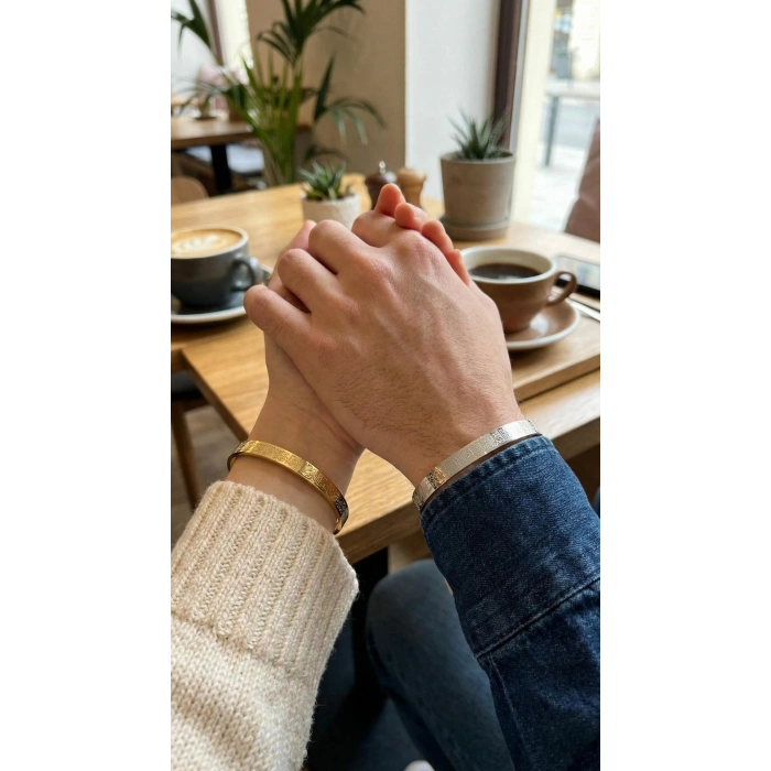 316L Çelik Gümüş Renk Ayetel Kürsi Yazılı Bileklik 5886