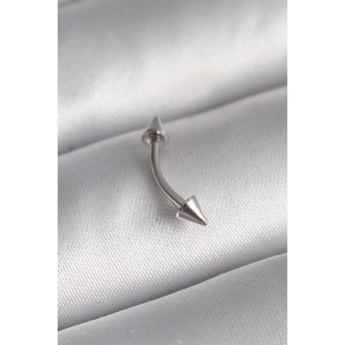316L Çelik Gümüş Renk Çivi Model Piercing - TJ-PR1364