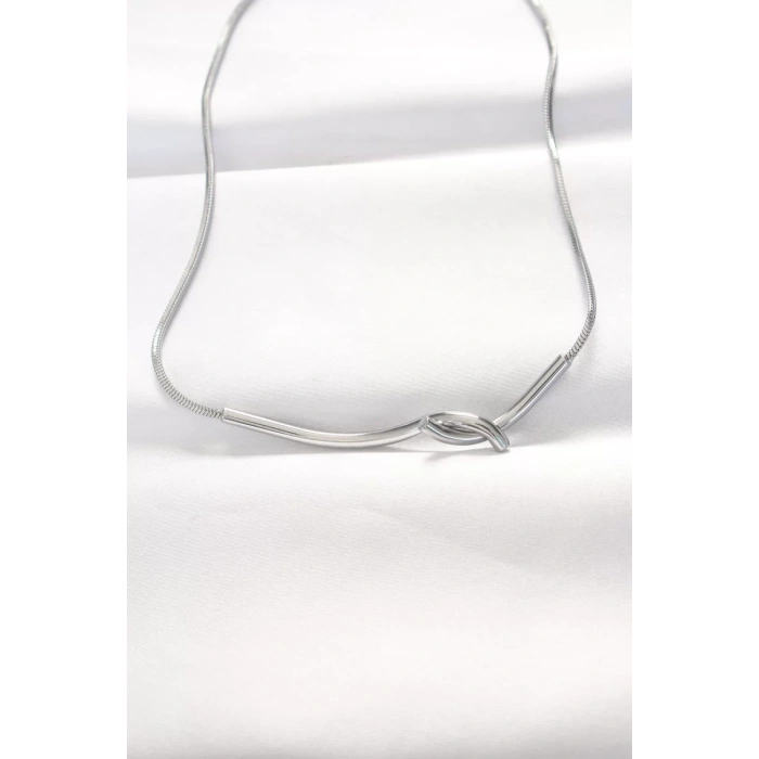 316L Çelik Silver Renk Kolye - TJ-BKO8528