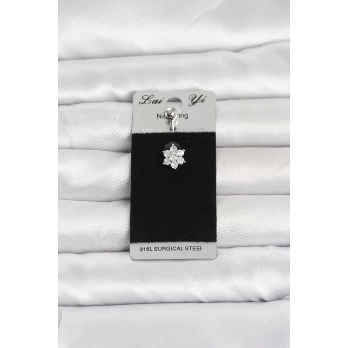 316L Cerrahi Çelik Çiçek Model Göbek Piercing TJ-PR1395