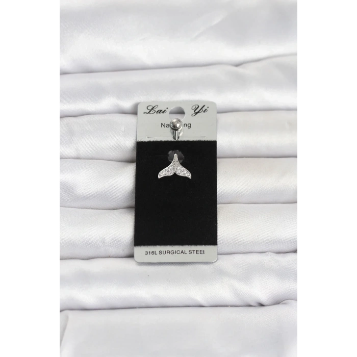316L Cerrahi Çelik Dolphin Kuyruk Model Göbek Piercing