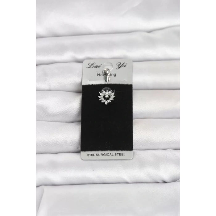 316L Cerrahi Çelik Kalp Model Göbek Piercing TJ-PR1394