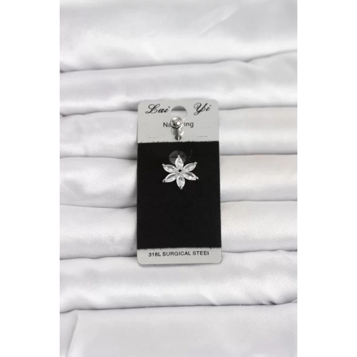 316L Cerrahi Çelik Lotus Model Göbek Piercing TJ-PR1378