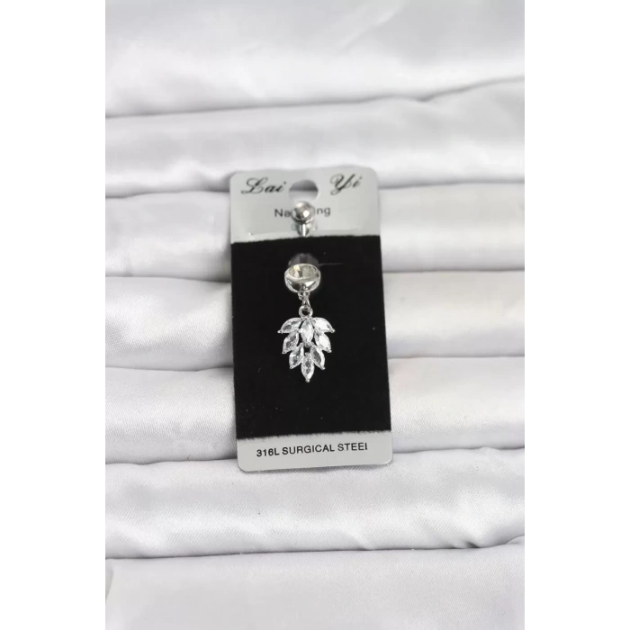 316L Cerrahi Çelik Sallantılı Başak Model Göbek Piercing TJ-PR1396