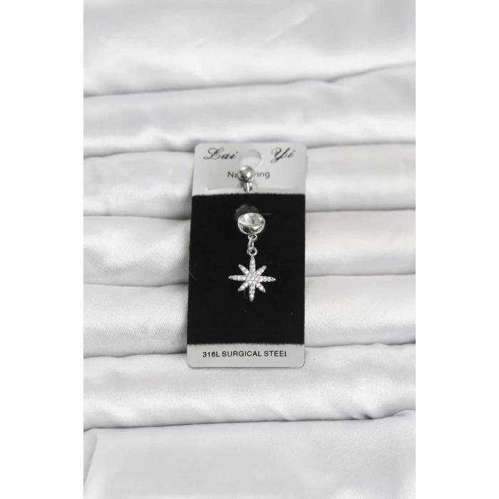 316L Cerrahi Çelik Sallantılı Kutup Yıldızı Model Göbek Piercing TJ-PR1380