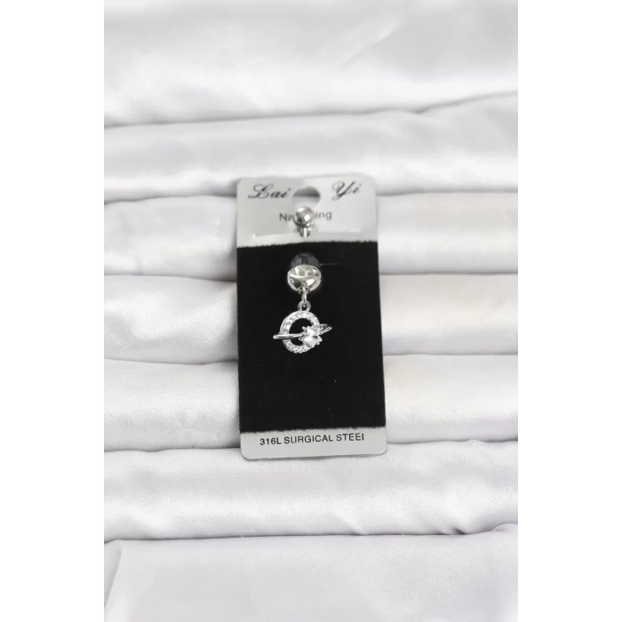 316L Cerrahi Çelik Sallantılı Yıldız Model Göbek Piercing TJ-PR1377