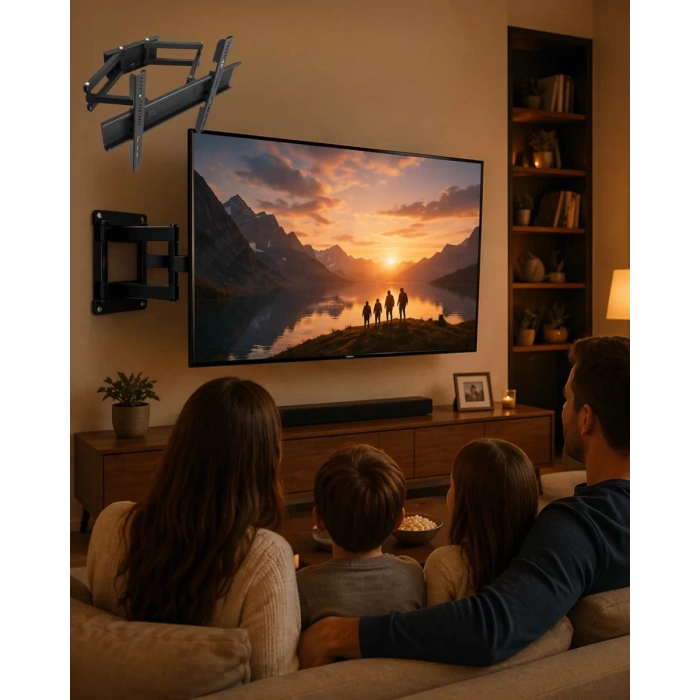 32 55 İnç Ayarlanabilir TV Askı Aparatı Güçlü  Duvar Tipi Askı